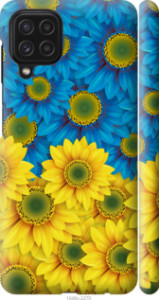Чехол Жёлто-голубые цветы для Samsung Galaxy M22 M225F