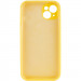Чехол Silicone Case Full Camera Protective (AA) NO LOGO для Apple iPhone 14 (6.1") (Желтый / Yellow) в магазине vchehle.ua