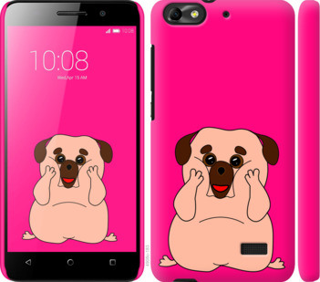 

Чохол Веселий мопс на Huawei Honor 4C 928603