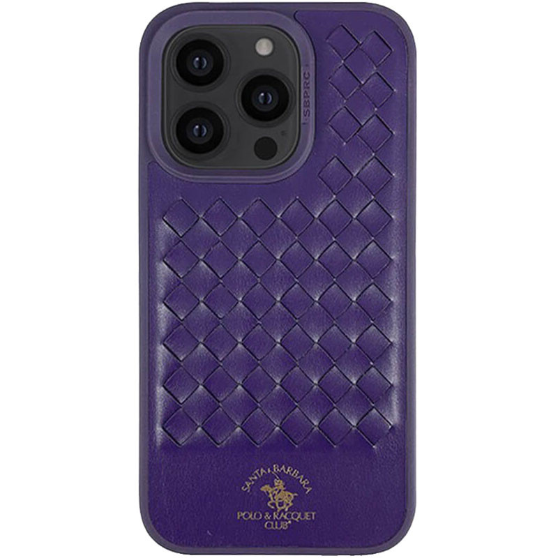 Фото Кожаный чехол Polo Santa Barbara для Apple iPhone 14 Pro Max (6.7") (Purple) в маназині vchehle.ua