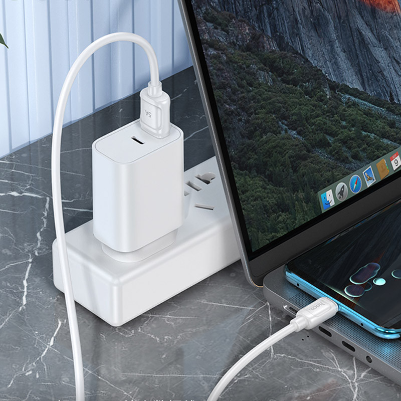 Купити Дата кабель Hoco X115 Surpass USB для Type-C 100W (1m) (White) на vchehle.ua