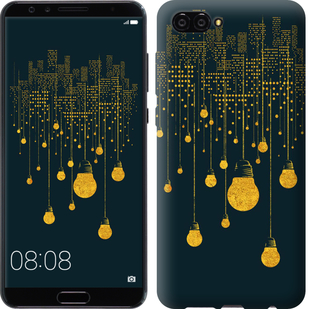 

Чехол Иллюстрация ночного города для Huawei Nova 2S 647247