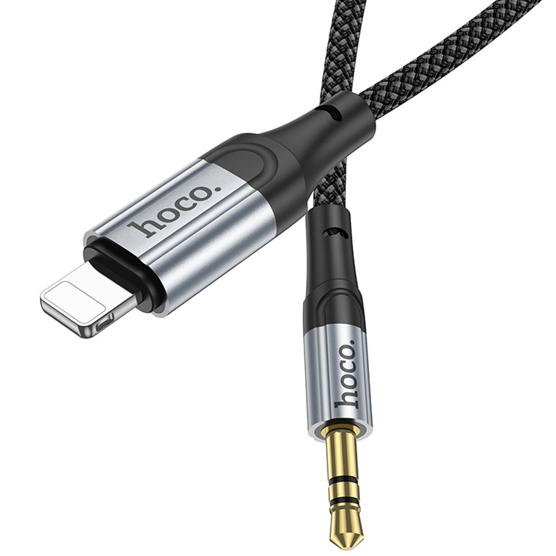 Аудио кабель Aux Hoco UPA26 Fresh Lightning to 3.5mm (1m) (Black) в магазине vchehle.ua