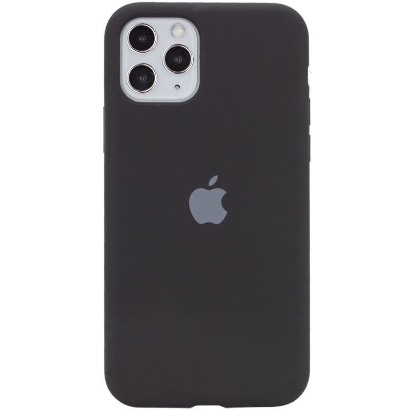 Чохол Silicone Case Full Protective (AA) на Apple iPhone 11 Pro Max (6.5") (Эстетический дефект / Чорний / Black)