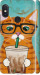 Чехол Зеленоглазый кот в очках для Xiaomi Redmi Note 5