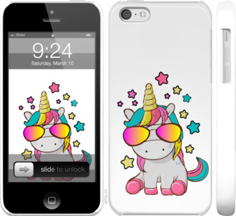 

Чехол Единорог в очках для iPhone 5c 911514