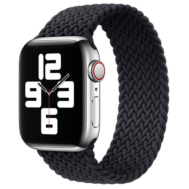Уцінка Ремінець Braided Solo Loop для Apple Watch 38/40/41/42mm(ser.10) 145mm (Дефект упаковки / Темно-сірий)