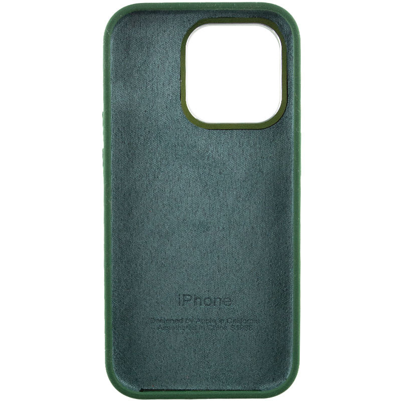 Чохол Silicone Case Metal Buttons (AA) на Apple iPhone 13 Pro Max (6.7") (Зелений / Clover) в магазині vchehle.ua