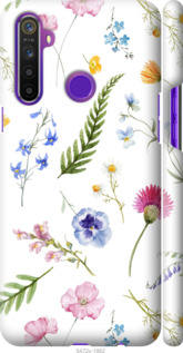 

Чехол Цветочный фон v2 для Realme 5 1440415