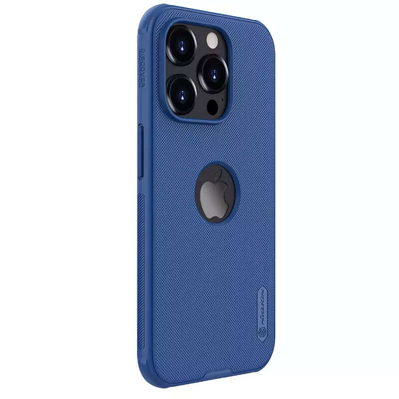 Чохол Nillkin Matte Pro з лого на Apple iPhone 15 Pro (6.1") (Синій / Blue) в магазині vchehle.ua