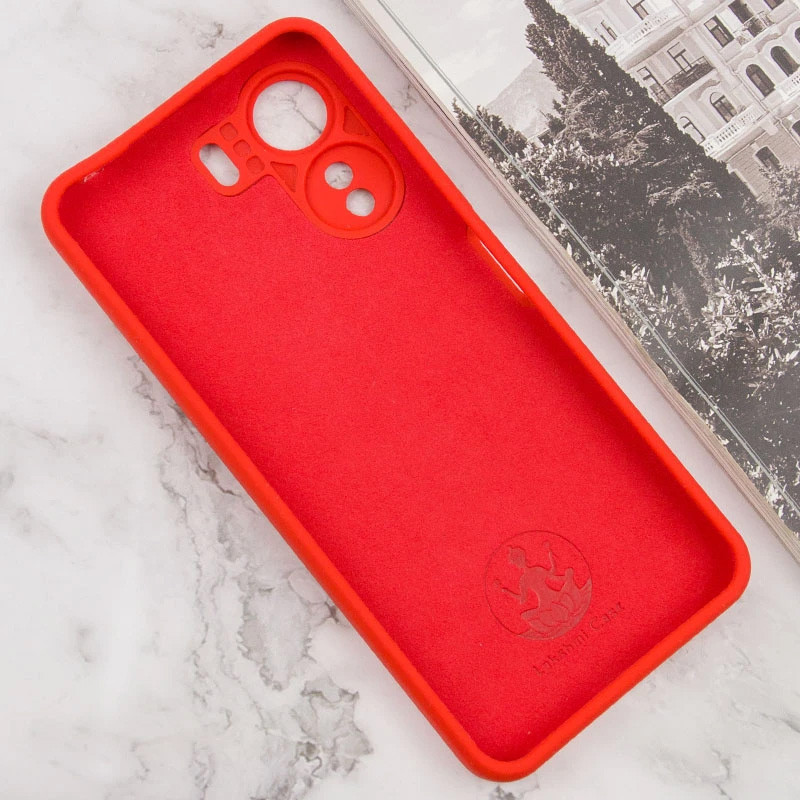 Фото Чохол Silicone Cover Lakshmi Full Camera (AAA) with Logo на Xiaomi Redmi 13C / Poco C65 (Червоний / Red) на vchehle.ua