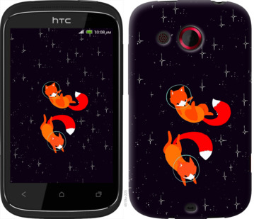 

Чехол Лисички в космосе для HTC Desire C A320e 870114