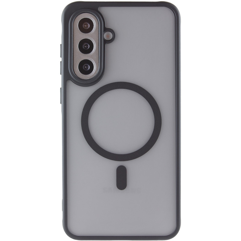 Фото Чохол TPU Bloom with Magnetic Safe на Samsung Galaxy A35 (Black) на vchehle.ua