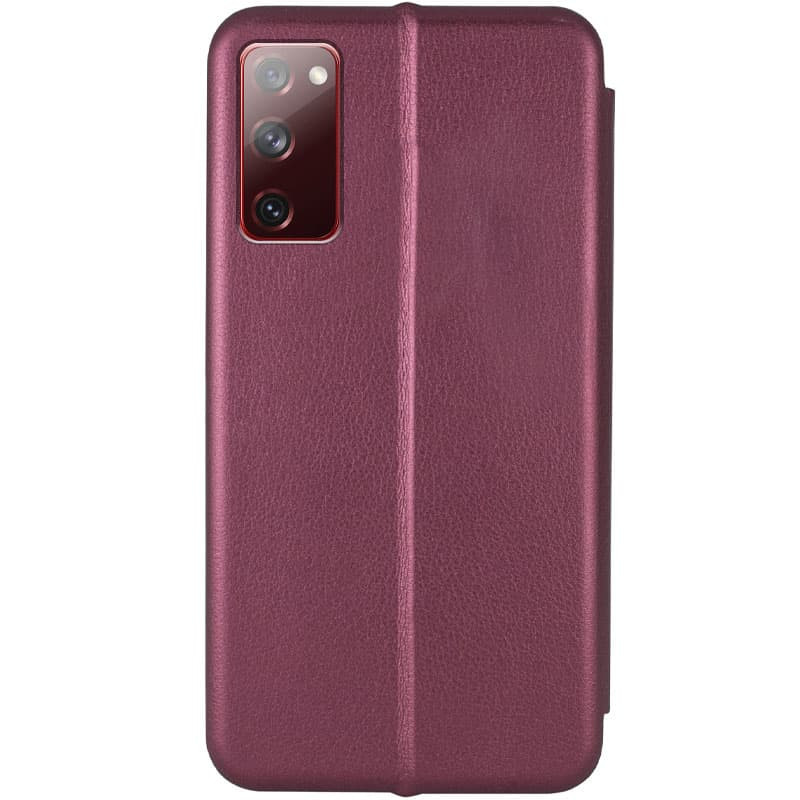 Фото Кожаный чехол-книжка Classy для Samsung Galaxy S20 FE (Бордовый) в магазине vchehle.ua