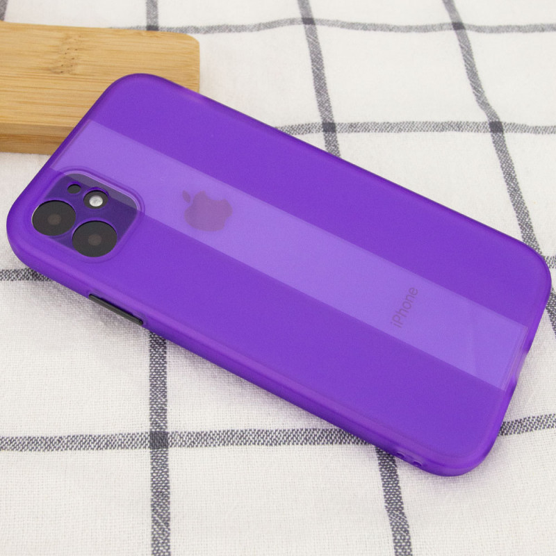Фото Чохол TPU Glossy Line Full Camera на Apple iPhone 12 (6.1") (Бузковий) на vchehle.ua