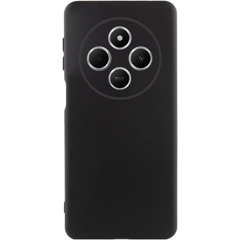 Чохол TPU GETMAN Liquid Silk Full Camera на Xiaomi Redmi 14C / Poco C75 (Чорний / Black)