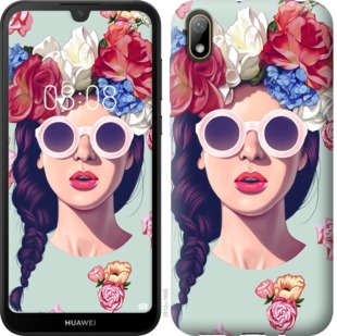 

Чохол Дівчина з квітами на Huawei Honor 8S 741546