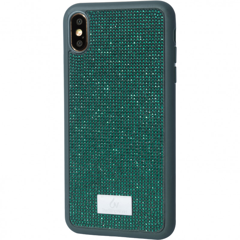 

TPU чехол Bling World Grainy Diamonds для Apple iPhone XS Max (6.5") (Зелений) 791243