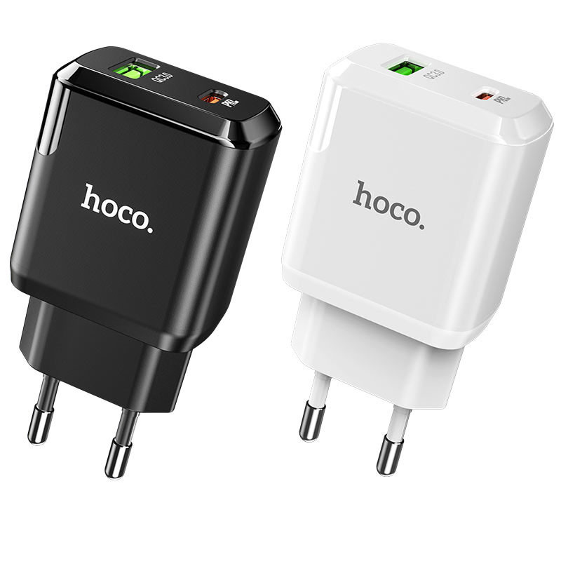 СЗУ Hoco N5 Favor 20W PD+QC3.0 (1USB/1Type-C/3A)