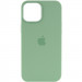 Фото Уценка Чехол Silicone case (AAA) with Magsafe and Animation для Apple iPhone 12 Pro Max (6.7") (Дефект упаковки / Зеленый / Pistachio) на vchehle.ua