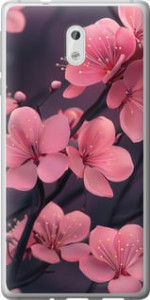 Чехол Пурпурная сакура для Nokia 3