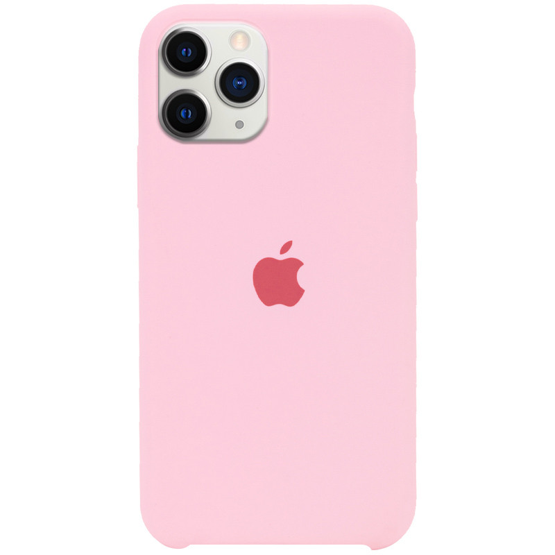 Чехол Silicone Case (AA) для Apple iPhone 11 Pro Max (6.5") (Розовый / Light pink)