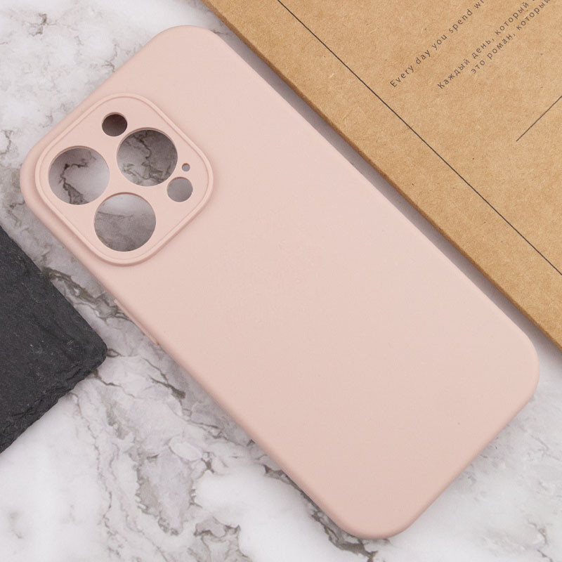 Купить Чехол Silicone Case Full Camera Protective (AA) NO LOGO для Apple iPhone 14 Pro Max (6.7") (Розовый / Pink Sand) на vchehle.ua
