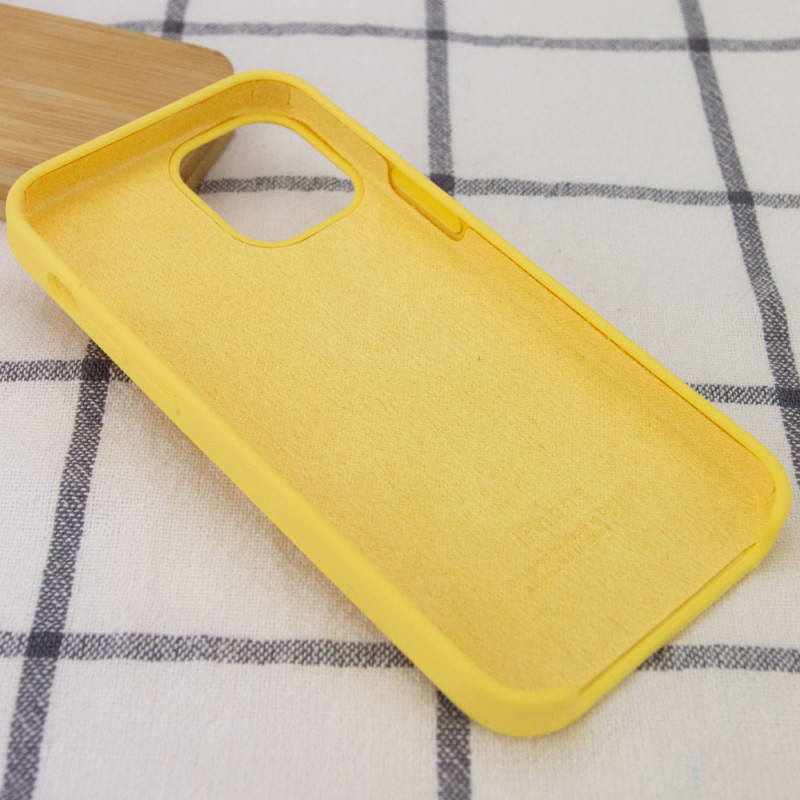 Фото Чехол Silicone Case (AA) для Apple iPhone 12 Pro Max (6.7") (Желтый / Pollen) в магазине vchehle.ua