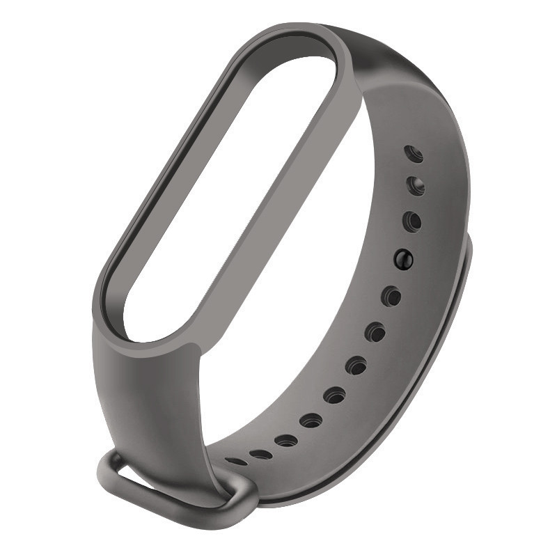 Силіконовий ремінець для Xiaomi Mi Band 7 (Сірий / Dark Gray)