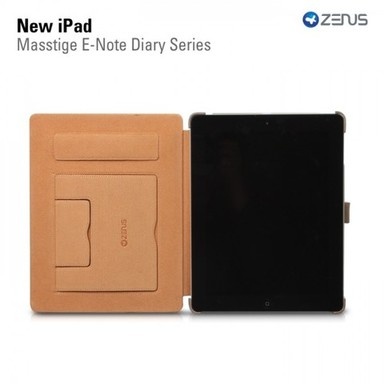 Кожаный чехол (3 цвета) Zenus Masstige E-note Diary Series для New iPad 3 / iPad 2