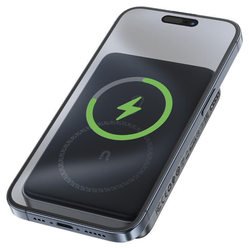 Портативное ЗУ Power Bank Acefast M10 PD30W с БЗУ 10000 mAh (Black) в магазине vchehle.ua