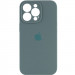 Чохол Silicone Case Full Camera Protective (AA) на Apple iPhone 16 Pro Max (6.9") (Зелений / Pine green)