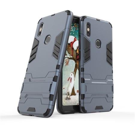 

Ударопрочный чехол-подставка Transformer для Xiaomi Redmi Note 6 Pro с мощной защитой корпуса (Серый / Metal slate) 662735
