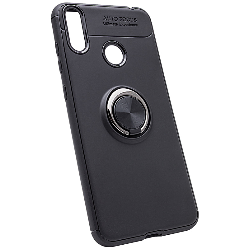 

TPU чохол Deen ColorRing під магнітний тримач для Xiaomi Redmi Y3 (Чорний / Чорний) 700674