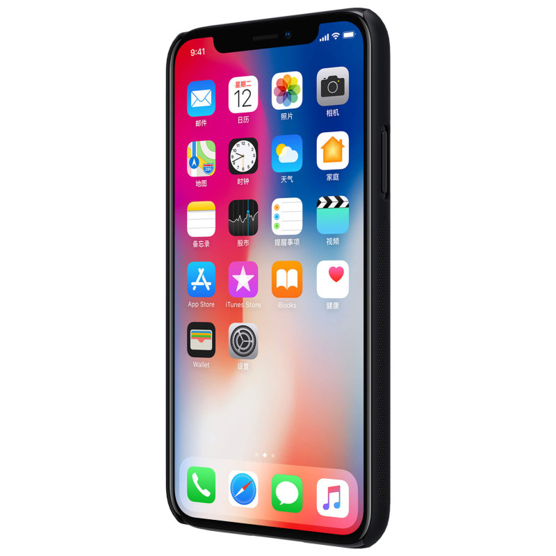 Чехол Nillkin Matte для Apple iPhone X (5.8") / XS (5.8") (Черный (вырез для лого)) в магазине vchehle.ua