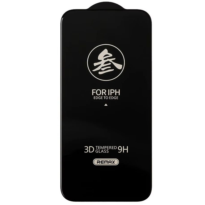 Фото Захисне скло Remax 3D (GL-27) на Apple iPhone 14 Pro (6.1") (Чорний) на vchehle.ua