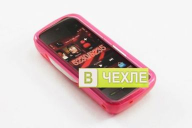 # TPU чехол для Nokia 5228/5230 (Розовый (диамант))