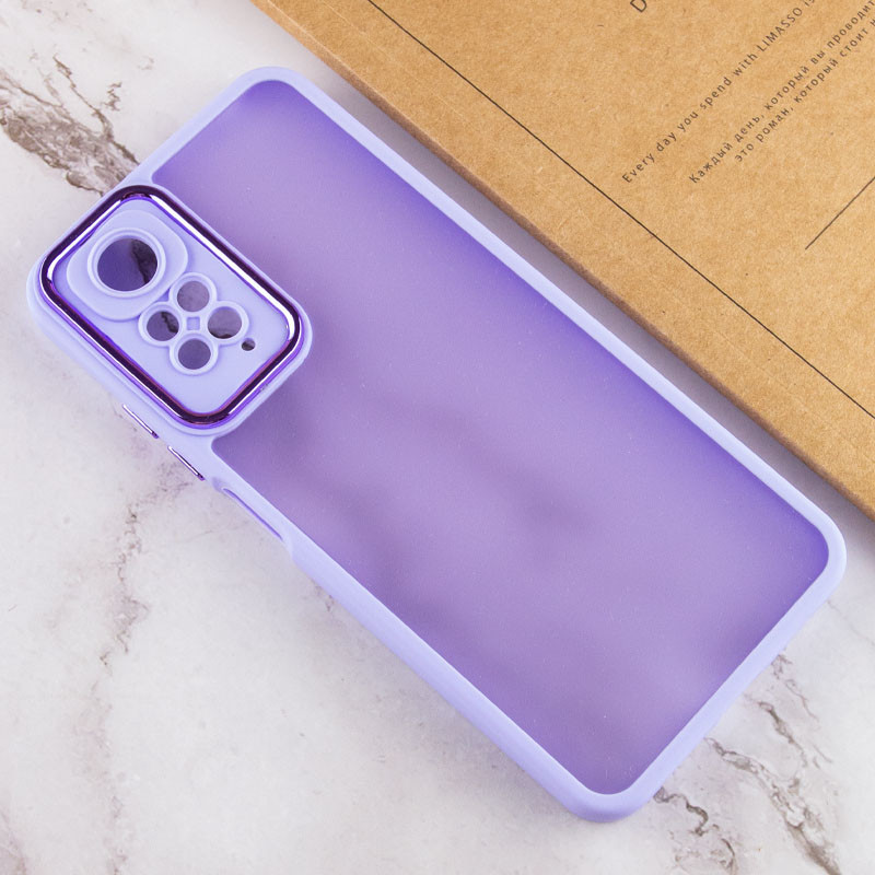 TPU+PC чохол Accent на Xiaomi Redmi Note 11 Pro 4G/5G / 12 Pro 4G (White / Purple) в магазині vchehle.ua