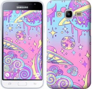 Чохол Рожева галактика на Samsung Galaxy J2 (2016) J210