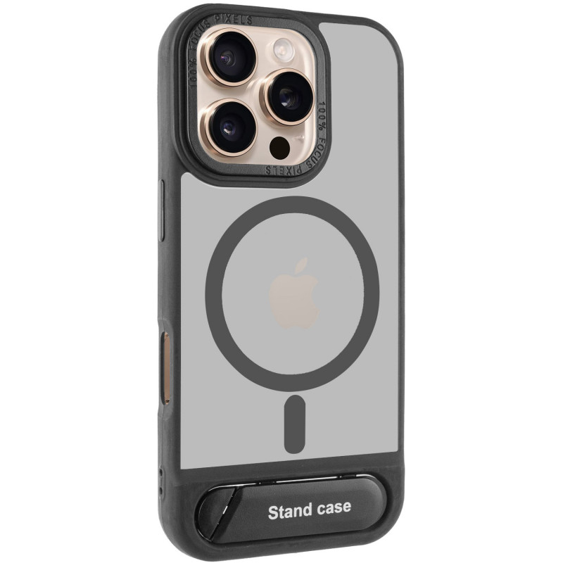 TPU+PC чехол Stand case для Apple iPhone 16 Pro Max (6.9") (Black)