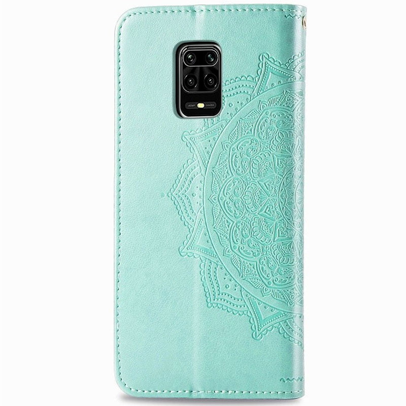 Кожаный чехол (книжка) Art Case с визитницей для Xiaomi Redmi Note 9s / Note 9 Pro / Note 9 Pro Max (Бирюзовый) в магазине vchehle.ua