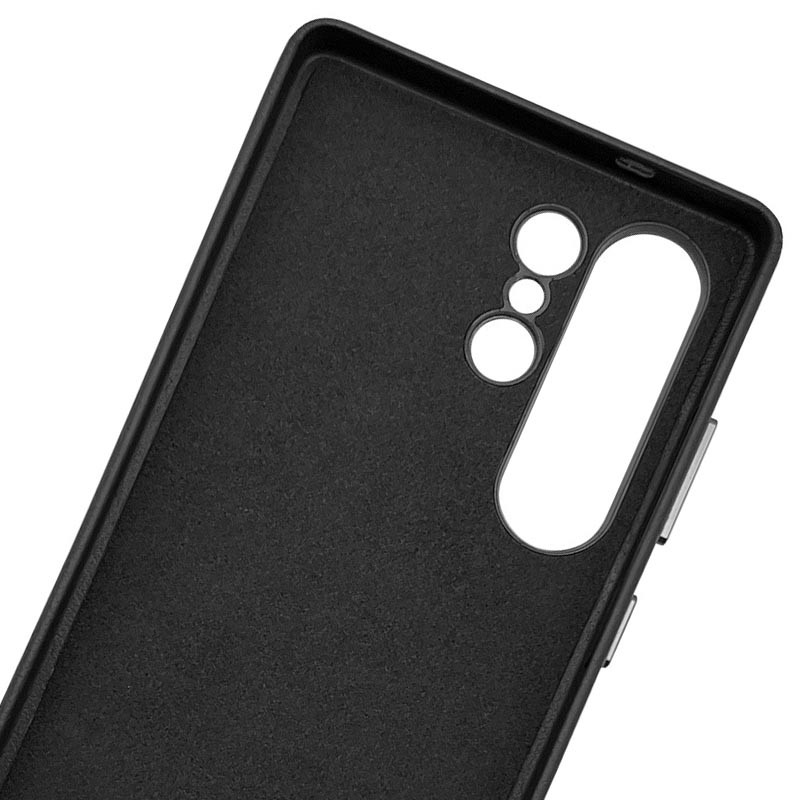 Кожаный чехол Leather Case (AAA) для Samsung Galaxy S25 Ultra (Black) в магазине vchehle.ua