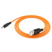 Фото Дата кабель Hoco X21 Plus Silicone MicroUSB Cable (1m) (Black / Orange) на vchehle.ua
