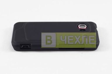 Пластиковый прорезиненный чехол (черная) Epik для HTC Incredible  в магазине vchehle.ua