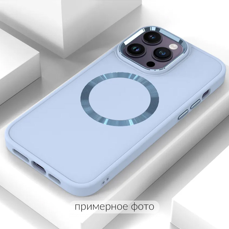 Фото TPU чохол Bonbon Metal Style with Magnetic safe на Apple iPhone 16 Pro Max (6.9") (Блакитний / Mist Blue) на vchehle.ua