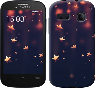 

Чехол Падающие звезды для Alcatel One Touch Pop C3 4033D 658737