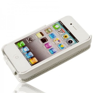 Купить # Кожаный чехол Issentiel "Cosy" Collection для Appli Iphone 4/4s (Белый) на vchehle.ua