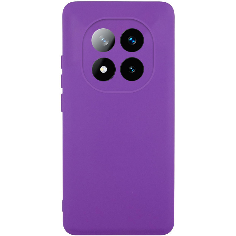 Чохол TPU GETMAN Liquid Silk Full Camera на Xiaomi Redmi Note 14 Pro 4G (Фіолетовий / Purple)