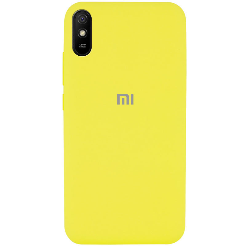 Чохол Silicone Cover Full Protective (AA) на Xiaomi Redmi 9A (Жовтий / Yellow)