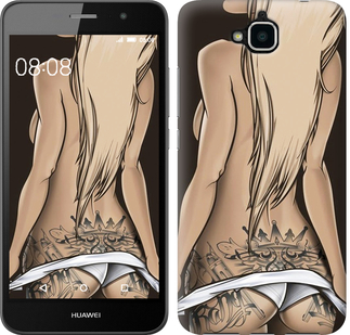 

Чехол Девушка с татуировкой для Huawei Y6 Pro 644454